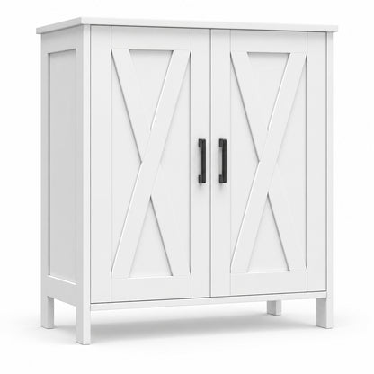 StylishGarments Barn-Door Shoe Cabinet in White
